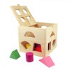 Gearmax Wooden Geometry Toy, Children's Sorting Cube, Educational Toy, Sorting