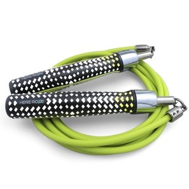 HEREROPE Cuerda de saltar con peso de 1/4 libras para velocidad, cardio, boxeo y entrenamiento, cuerda de saltar con rodamiento de bola, agarre cómodo