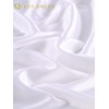 White Table Skirts for Rectangle Tables 6ft Fitted Polyester Table