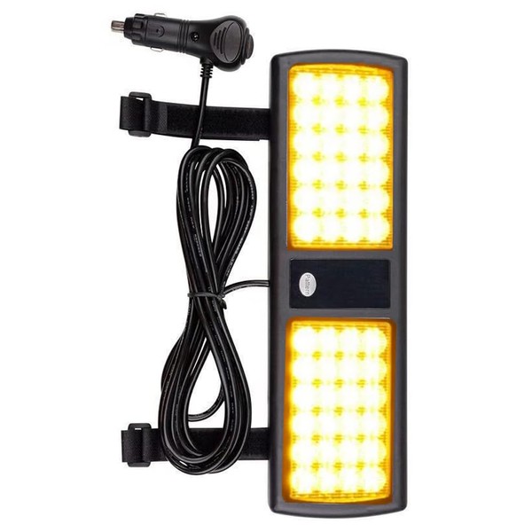 KACEPAR Interior Sun Visor Front Windshield Flashing Warning Hazard Light,