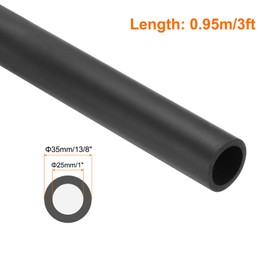 MECCANIXITY Pipe Insulation Foam Tube 1" ID x 1-3/8" OD 3ft Foam Tubing Heat Insulated Pipe for AC Unit Handle Grip Water Pipe Freeze Protection - 25x35mm/Black