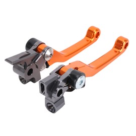 Short Clutch Brake Lever,CNC Foldable Brake Clutch Levers For 350 450 SX SXR SXF XCF XCFW XCRW XCW EXCR EXC 14-18 125 150 200 250 300 350 500 SX XC EXC XCFW XCW-Orange
