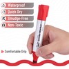 Mr. Pen- Jumbo Permanent Markers, 4 Pack, Red, Chisel Tip,
