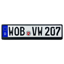 Z Plates Compatible with VW Wolfsburg Front German Novelty License Plate with Frame