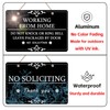 Working from Home Sign PVC Sign for Front Door Home