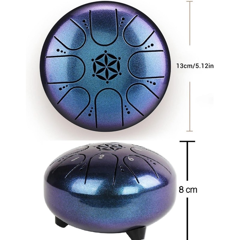 Professional Rain Drum for Outdoor Garden, Natural Chakra Drum for