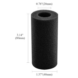 XEOGUIYA Pre-Filter Foam Sponge Roll, Inflow Inlet Basket Mesh Shrimp Protect Cover Aquarium Filter Intake Cover for Fish Tank 4Pcs 20mm