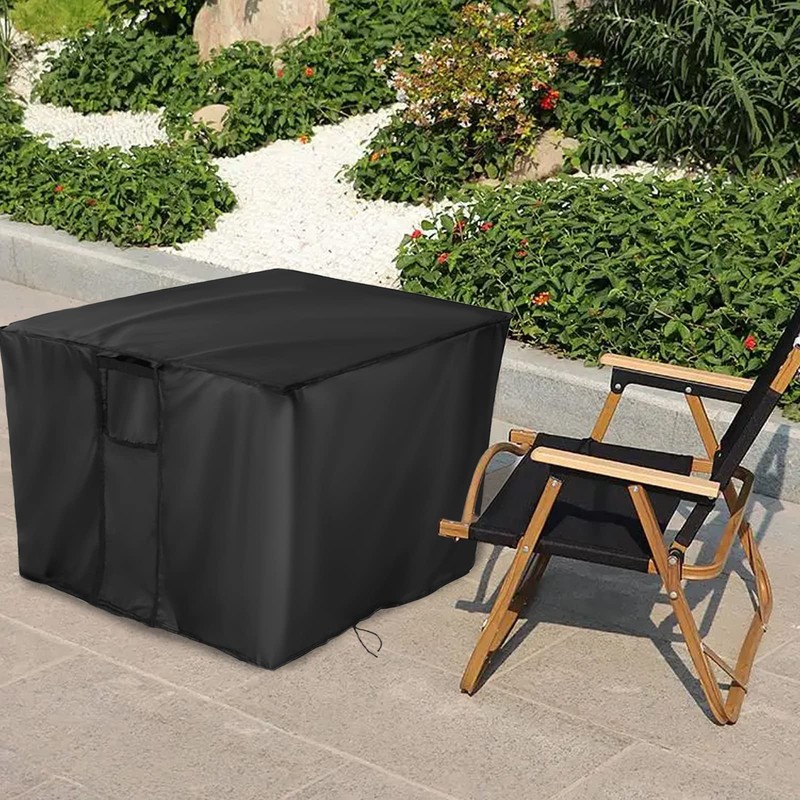 TwoPone Fire Pit Cover Square - Waterproof Windproof Anti-UV Heavy