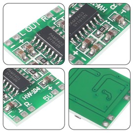 AOICRIE Super Mini PAM8403 Digital Power Amplifier Board 2 x 3 Watt Class D 2.5-5 V USB Power (10 Pieces)