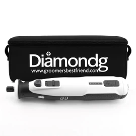 Diamondg Cordless Dog Nail Grinder with Quiet Sound & LED Tip for Large & Small Dogs, 4hrs. Runtime - Electric Dog Nail Trimmer, Heavy Duty Rotary Tool Alternative to Toenail Clippers & Filers