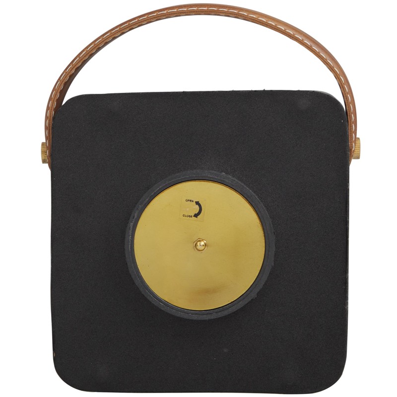 Deco 79 Clock, Small Size, Black