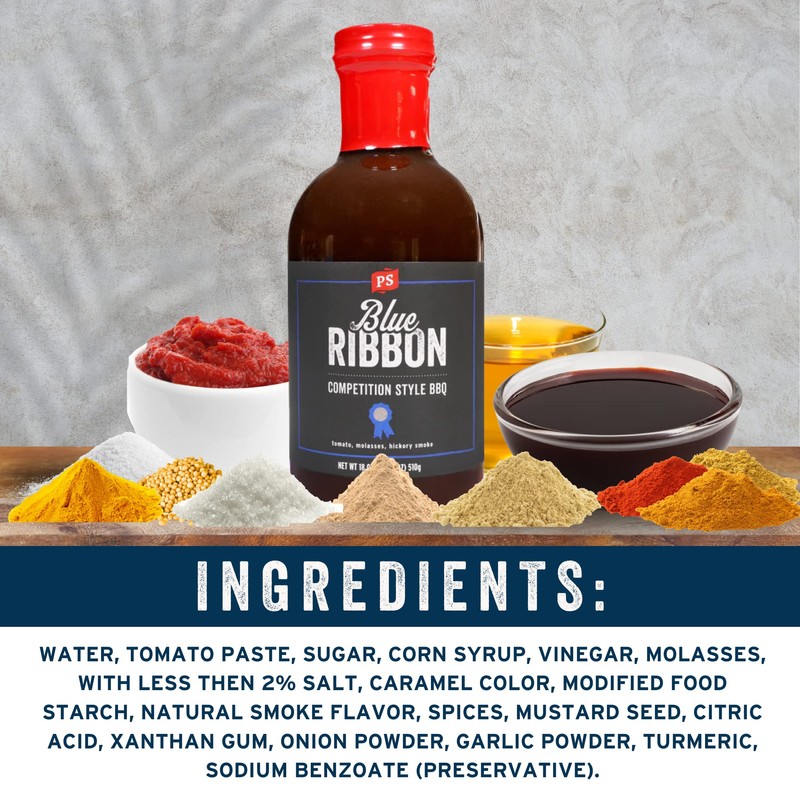 PS Seasoning Blue Ribbon Competition Style BBQ Sauce - All-Purpose