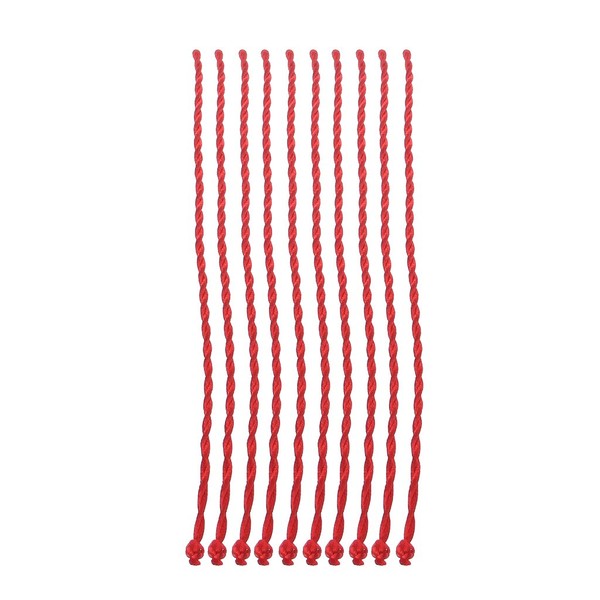 MIKI-Z Lot de 10 bracelets Kabbale ethniques rouges en corde rouge, 10PCS