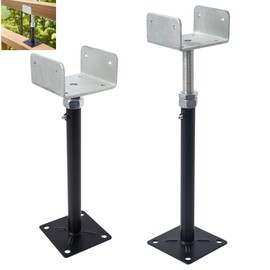 YXGJDP 2 Pack U-Shaped Floor Jack for 4x2, 4x4, 4x6 Joists - Adjustable Steel Telepost with U-Head, Mini Screw Jack, Post Jack.11-15 Inch Adjustment Range.