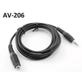 CablesOnline 6ft 3.5mm Stereo Audio Male to Female Extension Cable/Cord, CablesOnline AV-206