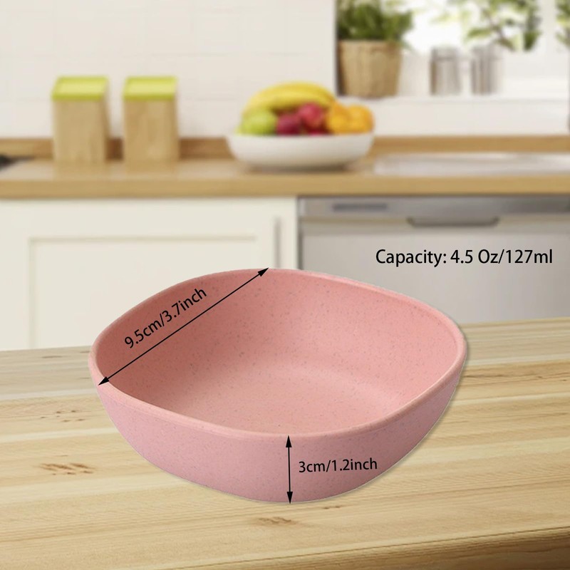 Fkereg Set of 4 Small Dipping Sauce Bowls 4.5 Oz,