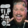 TattooIcon Jelly Roll Temporary Tattoos FULL Face Set - Jelly Roll Face Tattoos  Jelly Roll