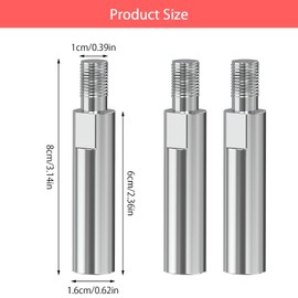 HENGBIRD 3 Piece Angle Grinder Extension, Angle Grinder Accessories, Polisher Extension Shaft Set, 80 mm Extension Connection Rod, Rotation Polisher Extension Shaft Set