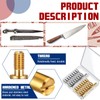 Charniol 20 Sets Brass Bracket Bolt Fasteners and Stainless Steel