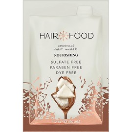 Hair Food Moisturizing Hair Mask for Curly Hair, Coconut, Paraben & Dye Free 1.7 fl oz, 10 Count