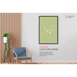 Posterdruck "Happy Day", ungerahmt, Bilder für Wände, Schlafzimmer, Wohnzimmer und Badezimmer, 31 x 20 cm