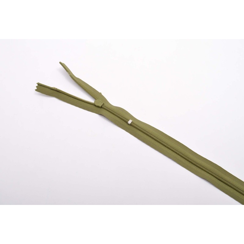 Trimz Adjustable Invisible Zip, Olive, 60cm