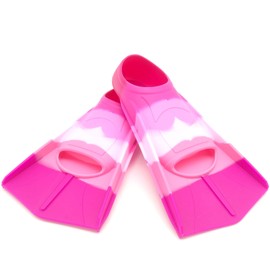 Swimming Training Fins,Kids Swim Fins,Comfortable Swimming Flippers Suitable for Children,Beginners,Girls,Boys,Adults (M, 2C-DeepRed)