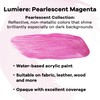 Jacquard Lumiere 2.25oz Fabric Paint Pearlescent Magenta - Metallic Paint