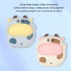 Mini Hanging Neck Fan USB Rechargeable Bladeless Cartoon Cow Shape