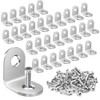 LWMINGALG L-Shaped Metal Fittings, Stainless Steel, 30 Pieces, Right Angle