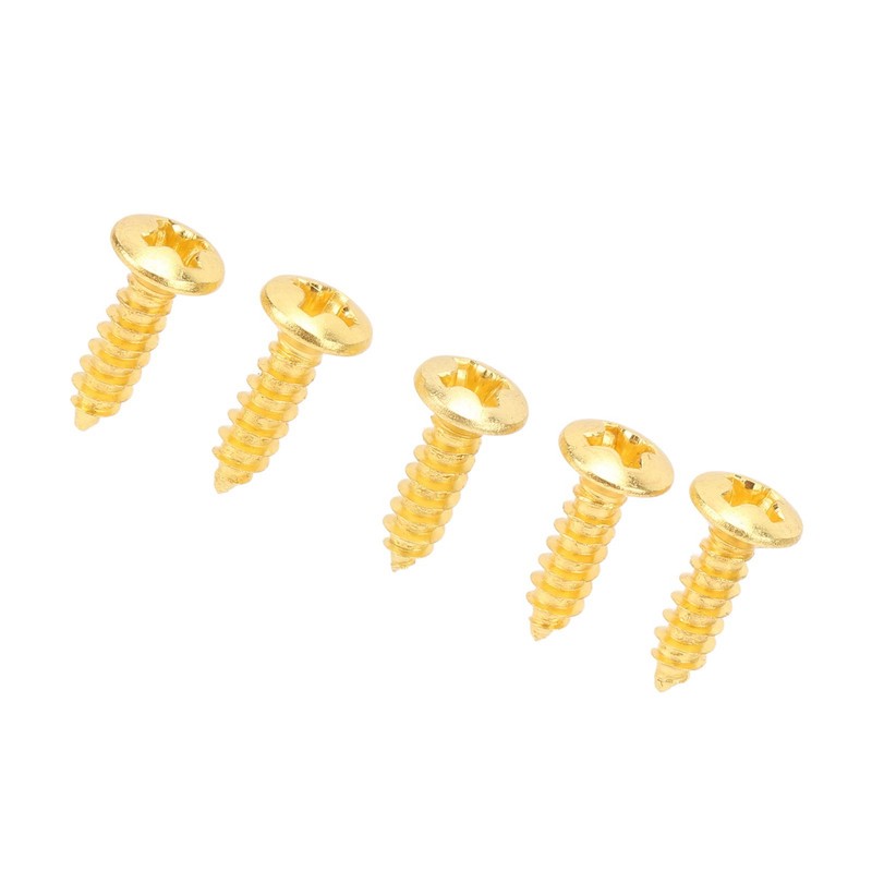 100PCS Guitar Pickguard Screws Metal Guard Plate Mounting Screw Electric