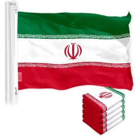 UD_Iran Iranian Flag 3x5 Ft 5-Pack 150D Printed Polyester By G128