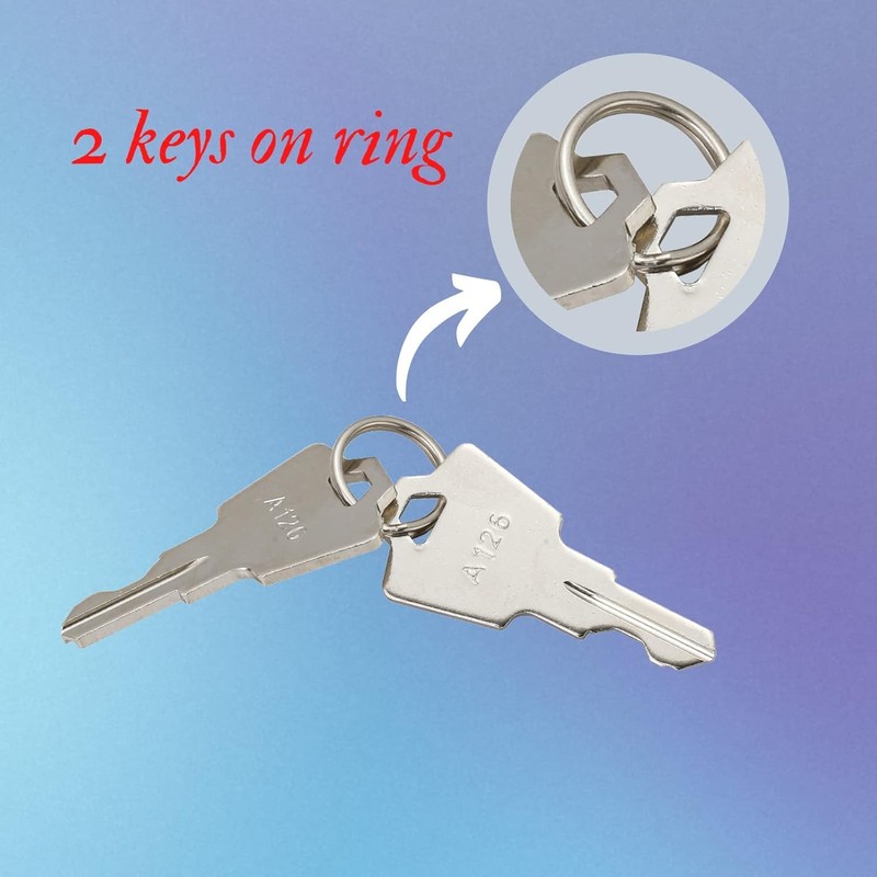 A126 Ignition Keys, 10Pcs A126 Keys Replacement for Linear, Pride,