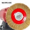 OSFTBVT 8in Bench Wire Wheel Brush | Coarse Crimped Steel