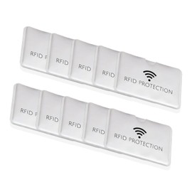 Mirhua RFID Card Data Protection, Anti-Interference, Magnetic Shield, Insurance Card, IC Card Protector, Waterproof, Dustproof, Vertical, Horizontal Insert, Reading Error Prevention (Set of 10)
