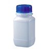 neoLab HDPE Wide Mouth Square Bottles with PP Blue Screw