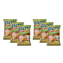 Boy Bawang Cornick, Lechon Manok - Crispy Tasty & Gluten-Free Corn Nuts (6 Pack, Total of 21.24oz)