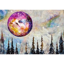 Mystic Moon Note Cards (14 cards, 15 self-sealing envelopes)