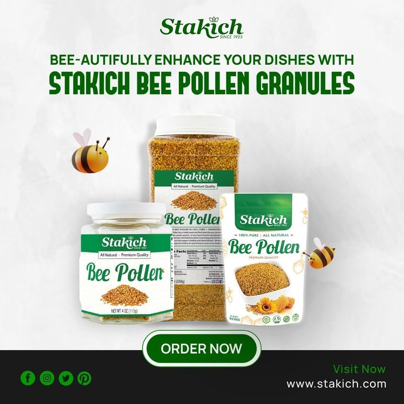 Stakich Bee Pollen (2 Pound (Pack of 1))