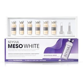 SEYOUL Ampollas De Suero Facial Meso White  Cuidado Avanzado De La Piel Con Niacinamida, Péptidos Y Colágeno, Hidratante Y Antimanchas Para El Rostro 