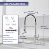 VOTON Chrome Kitchen Faucets with Pull Out Sprayer Commercial Spring