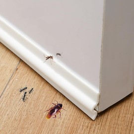 118 inch Weather Stripping Door Seal Strip for Bottom of Door,Self-Adhesive Window Draft Stopper Foam Seal Strip,Soundproof Window Insulation Weather Strip for Winter Gap Blocker(White)