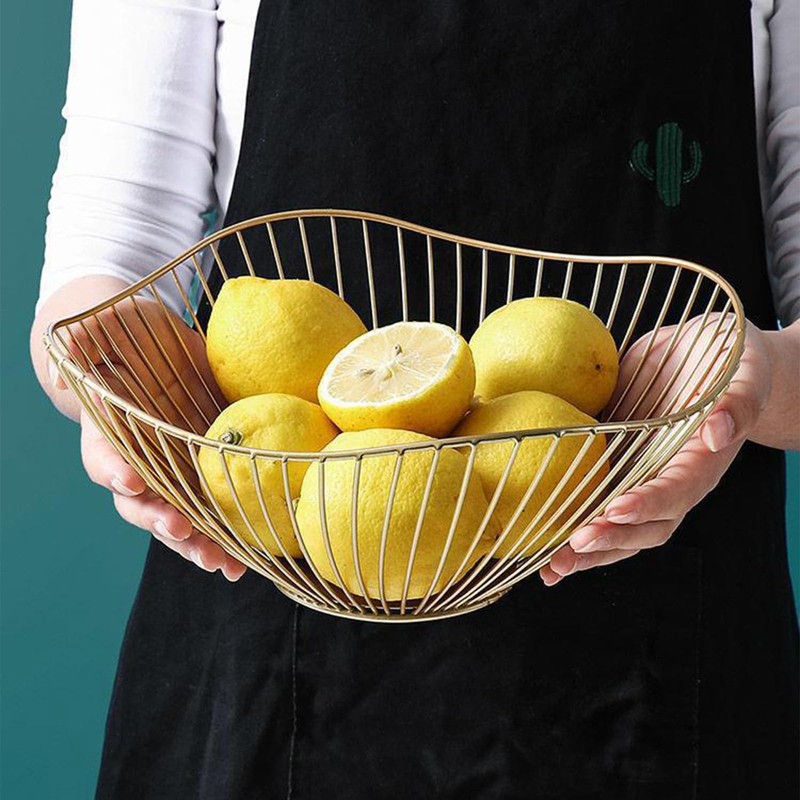 Soulnioi Fruit Basket Wire Fruit Bowl Iron Fruit Holder for