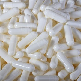 100 Size 1 White Empty Gelatin Capsules Gelatine Hard Pill Cases Self Fill