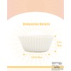 Gcardist 500-Count White Cupcake Liners Muffin Linner No Smell, Food