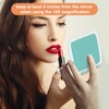 Compact 15X Magnifying Makeup Mirror for Travel, Small Pocket Mirror-Handheld,