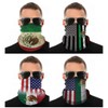 4Pcs Men&Women USA Mexico Flag Magic Headwear Neck Gaiter Tube