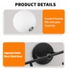 4-Lights Black Vanity Lights with Milky White Globe Glass Shade,