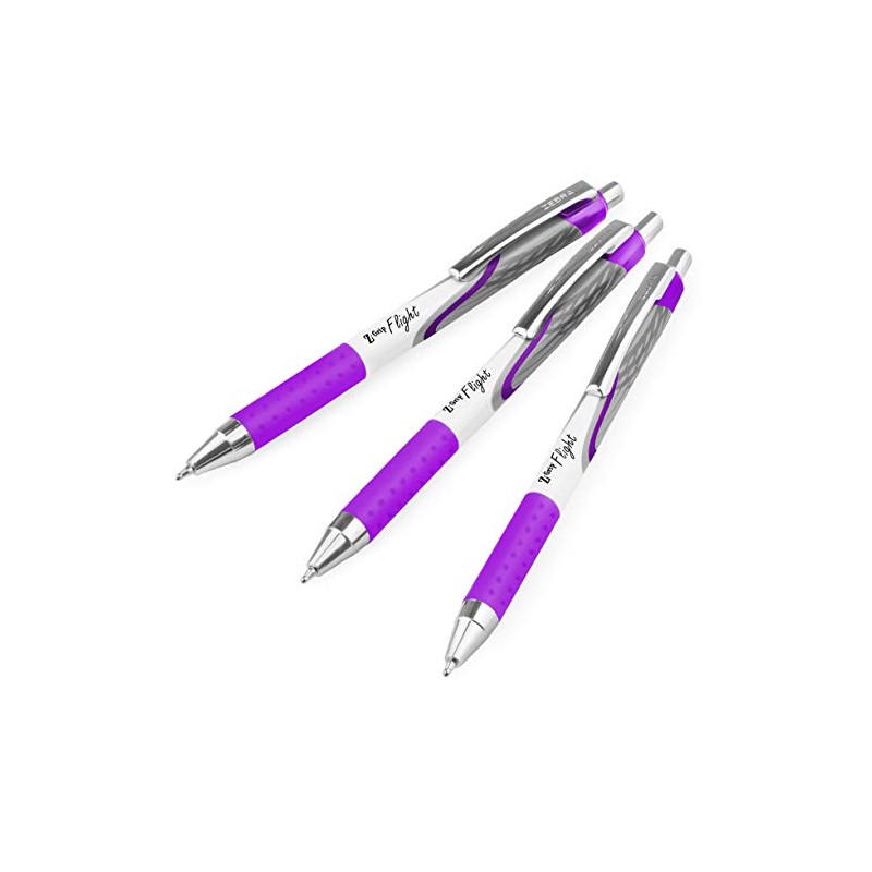 Zebra Classic Z-Grip Flight Ballpoint Pens - 1.2mm - Purple