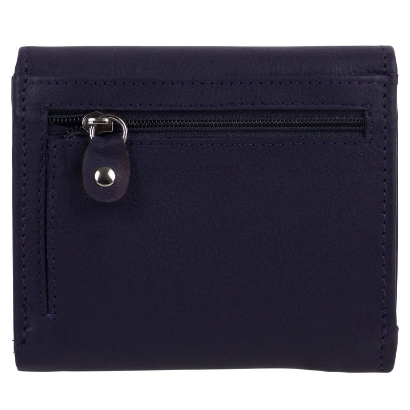 Gorjus Ladies Leather Wallet with Bow, Purple, Casual